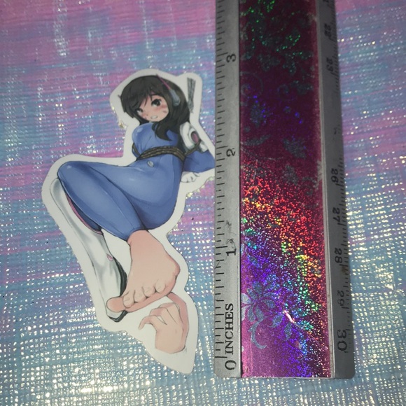 10/$10 Overwatch D.Va Foot Tickling Sticker - Picture 2 of 3